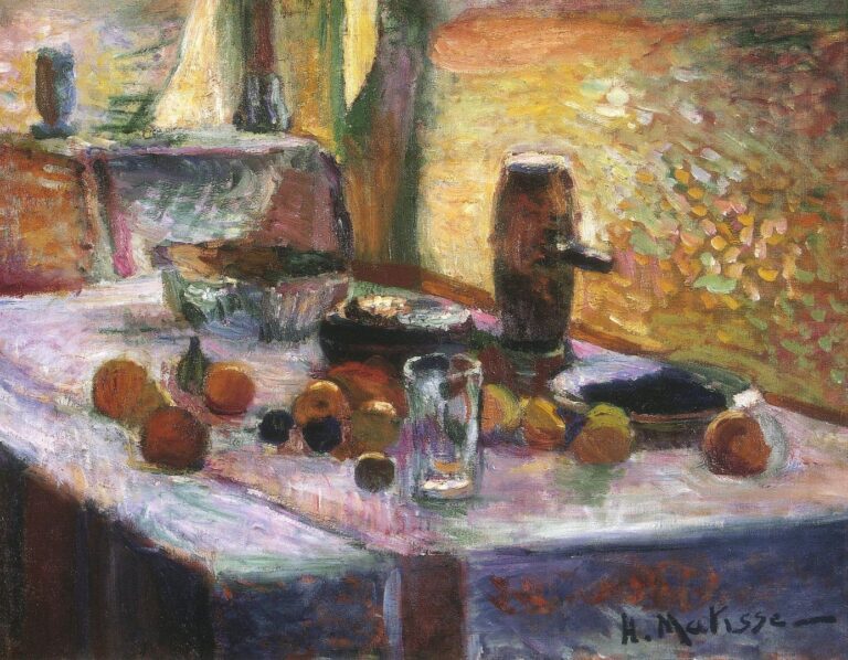 Première nature morte à l’orange début 1899 – Matisse Henri Matisse