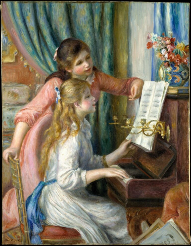 Deux filles au piano 1892 – Pierre-Auguste Renoir Pierre-Auguste Renoir