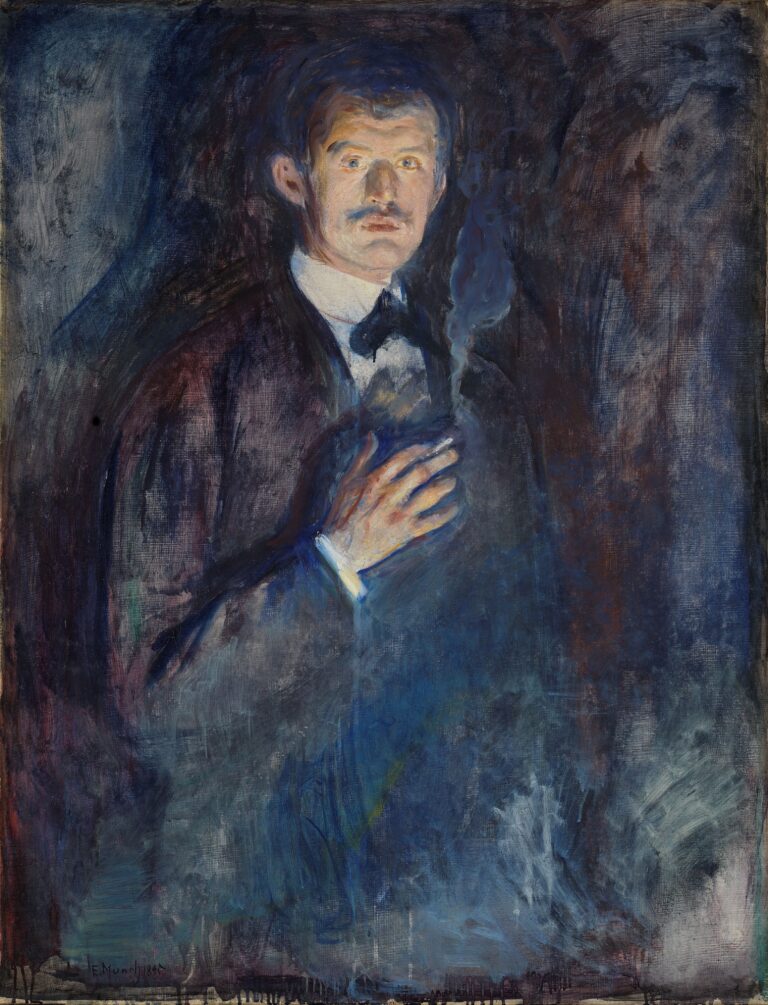 Autoportrait avec une cigarette – Edvard Munch Edvard Munch