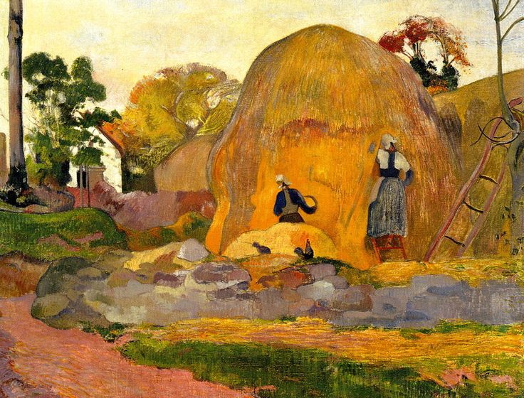 La meule de foin jaune ou la récolte blonde – Paul Gauguin Paul Gauguin