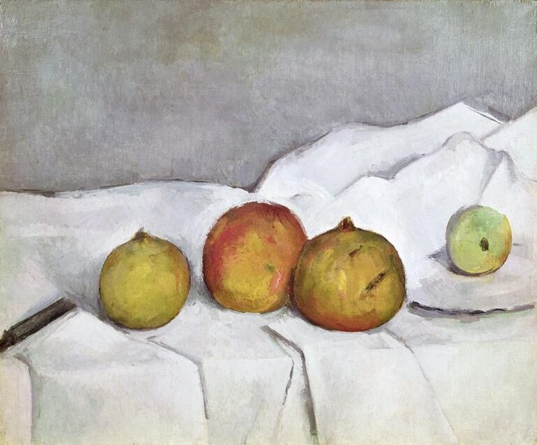 Un fruit sur un linge – Paul Cézanne Paul Cézanne