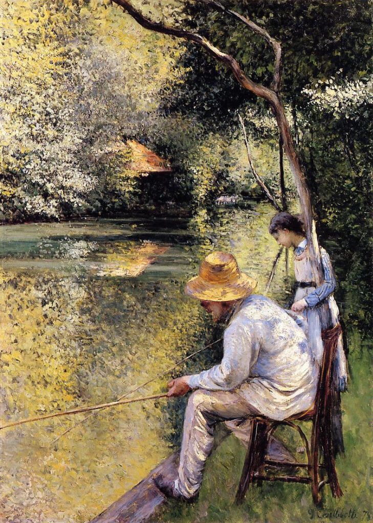 Pêche à la ligne – Caillebotte Gustave Caillebotte