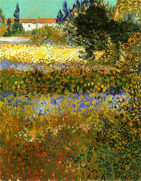 Jardin de fleurs – Van Gogh Vincent Van Gogh