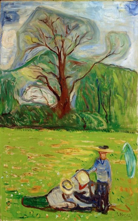 Paysage de printemps de Edvard Munch Edvard Munch