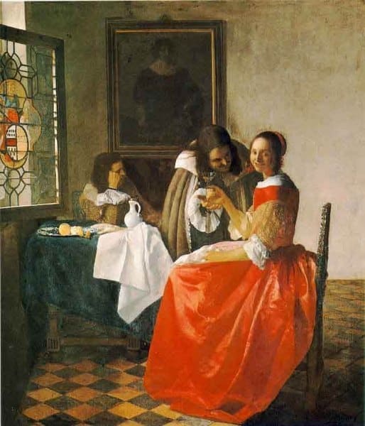 La Jeune Fille au verre de vin – Johannes Vermeer Johannes Vermeer