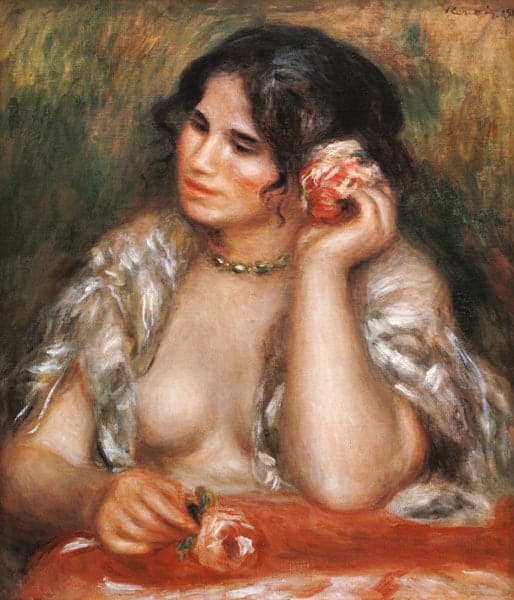 Gabrielle à la rose – Pierre-Auguste Renoir Pierre-Auguste Renoir