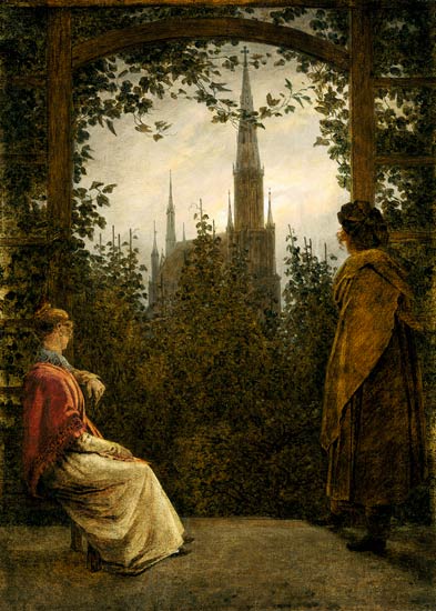 Frondaison de jardin – Caspar David Friedrich Caspar David Friedrich