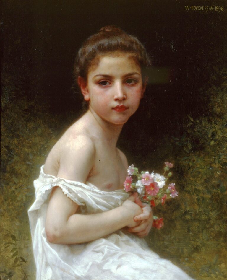 Bouquet de filles – William Bouguereau William Bouguereau