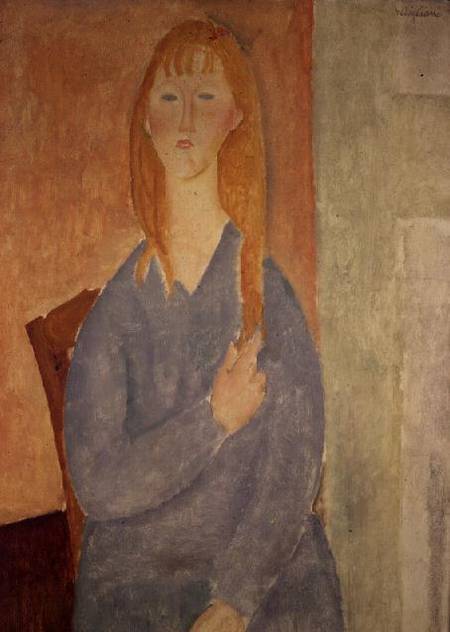 La fille en robe bleue – Amadeo Modigliani