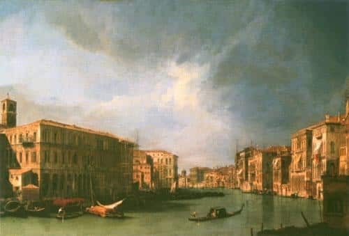 Grand canal : vue du nord depuis la proximité du pont du Rialto le – Giovanni Antonio Canal Giovanni Antonio Canal