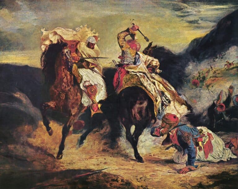 Lutte du Giaur avec le Pascha – Eugène Delacroix Eugène Delacroix