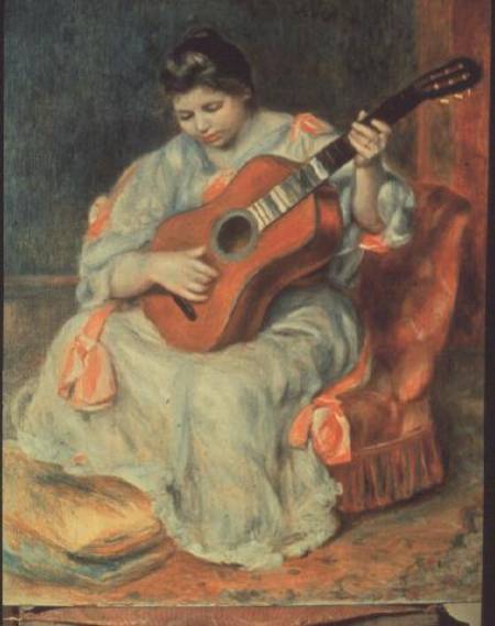 Femme Jouant de la Guitare – Pierre-Auguste Renoir Pierre-Auguste Renoir