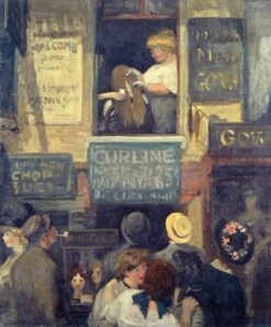 Fenêtre du salon de coiffure – John Sloan John Sloan