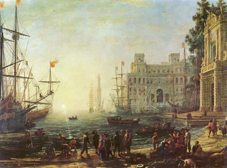 Harbour with Villa Medici – Claude Lorrain Claude Lorrain