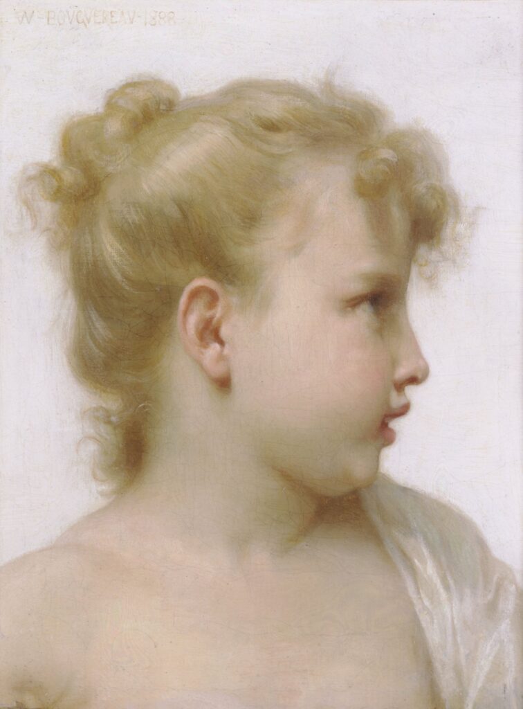 Tête d’une petite fille – William Bouguereau William Bouguereau