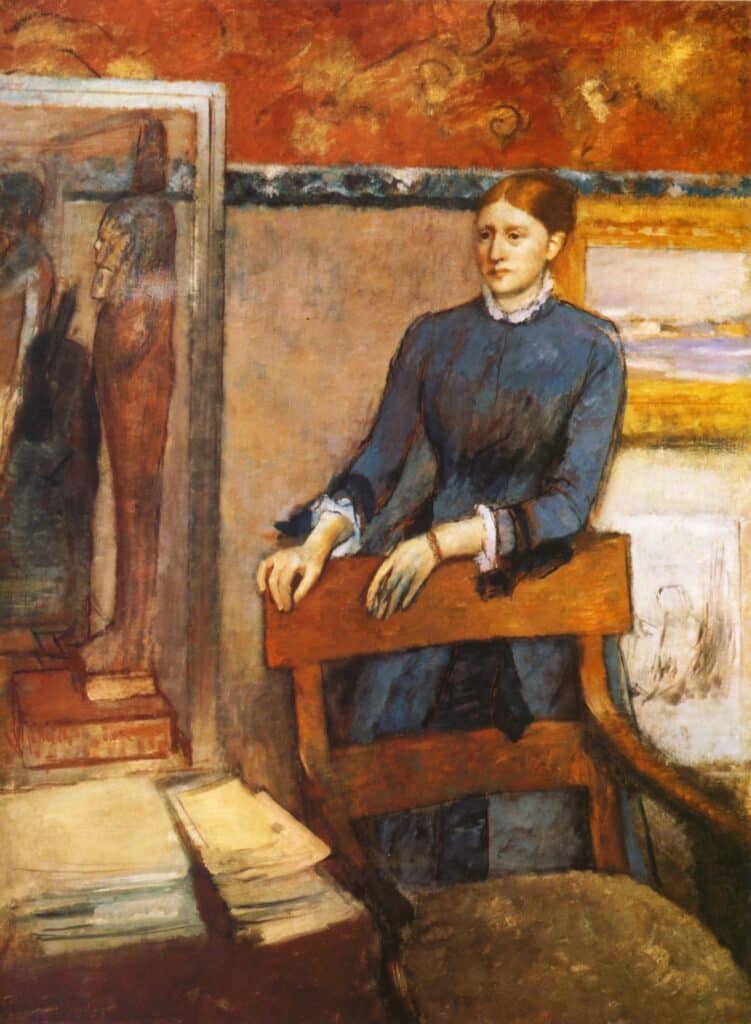 hélène rouart dans le cabinet de travail de son père – Edgar Degas Edgar Degas