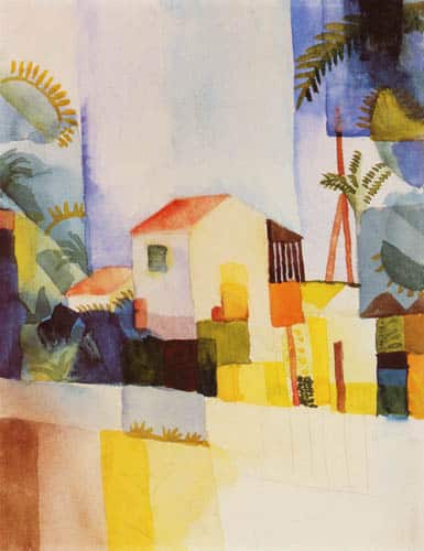 La maison claire – August Macke August Macke