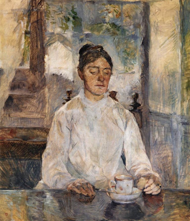 Mère au petit-déjeuner – Toulouse Lautrec Henri de Toulouse-Lautrec