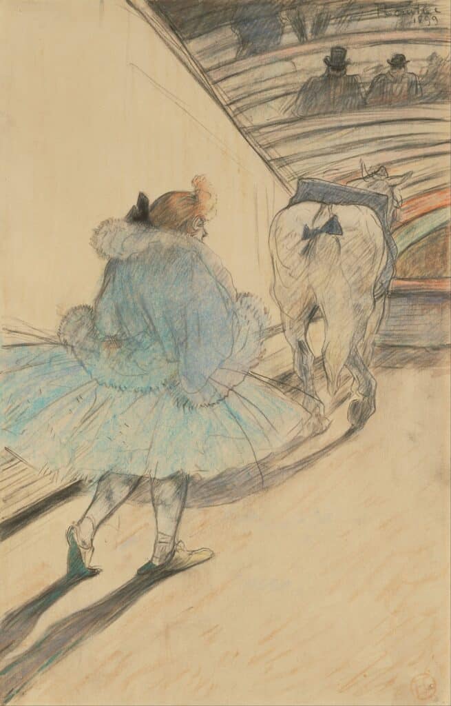 Au cirque : entrée sur la piste – Toulouse Lautrec Henri de Toulouse-Lautrec