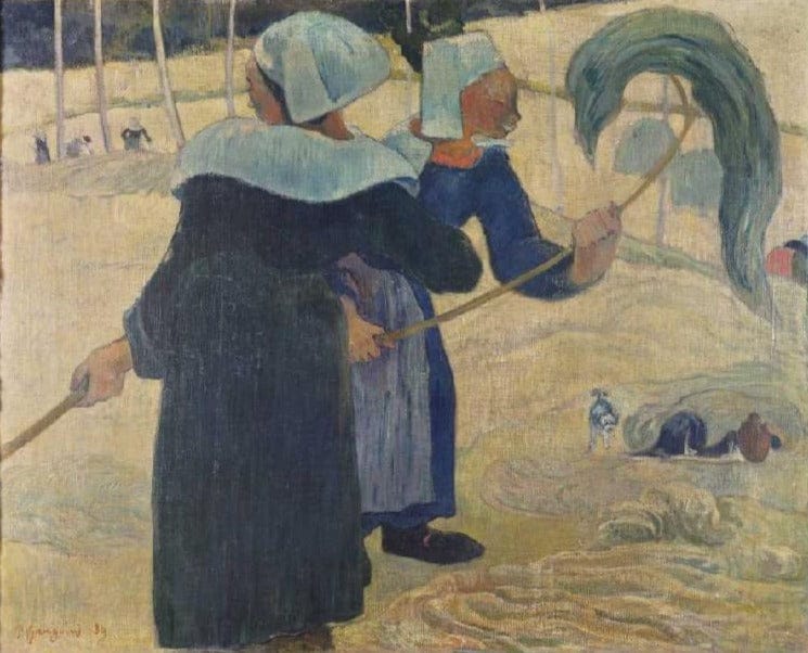 Les gouttières de fabrication de foin – Paul Gauguin Paul Gauguin