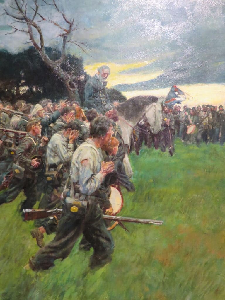 His Army Broke Up and Followed Him Weeping and Sobbing, from General Lee as I Knew Him by A.R.H. Ranson, Published in Harpers Monthly Magazine, February 1911 – Howard Pyle Howard Pyle