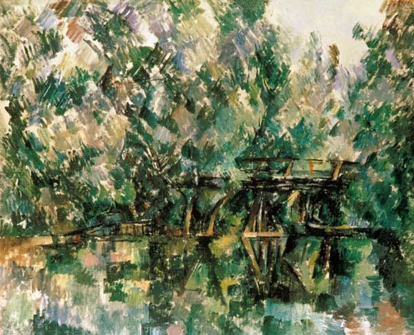 Pont en bois au-dessus d’un dos – Paul Cézanne Paul Cézanne