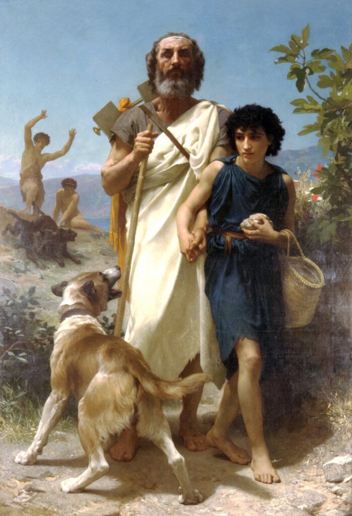 Homère et son guide – William Bouguereau William Bouguereau