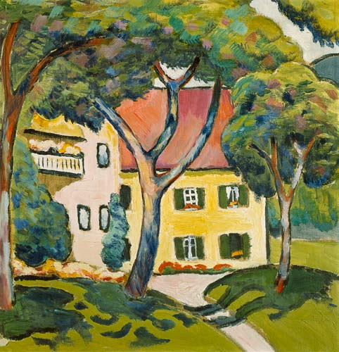 Maison dans un paysage – August Macke August Macke