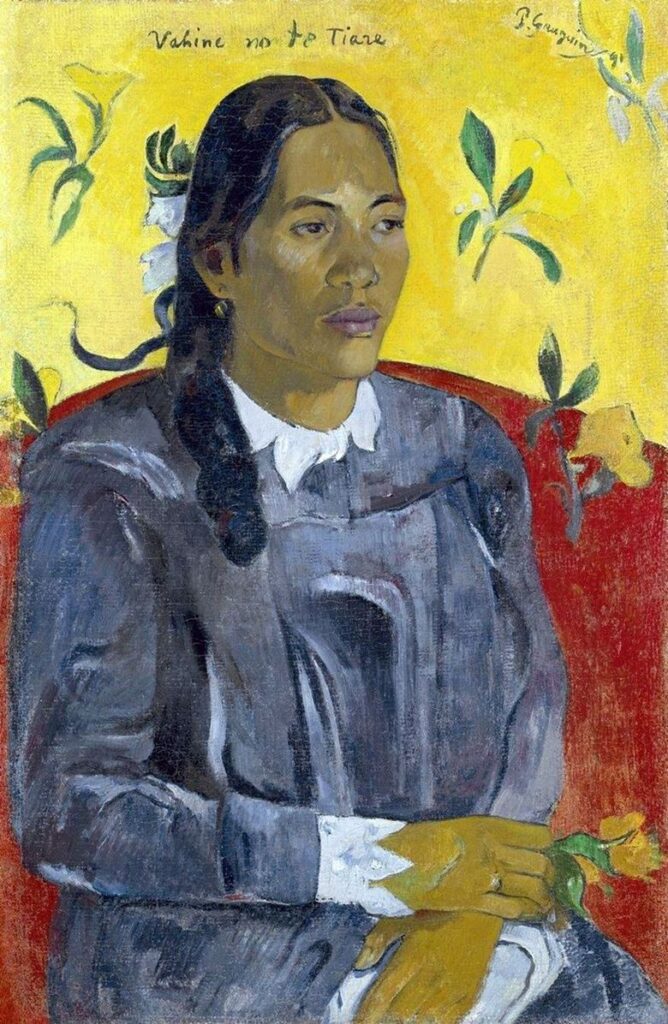 Femme avec une fleur – Paul Gauguin Paul Gauguin