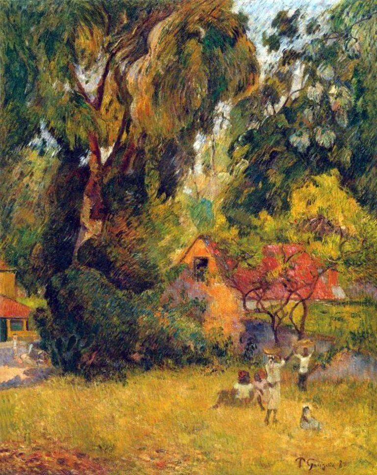 Cabanes sous les arbres – Paul Gauguin Paul Gauguin