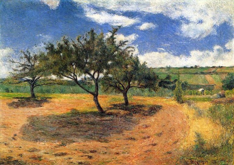 Champs et arbres – Paul Gauguin Paul Gauguin