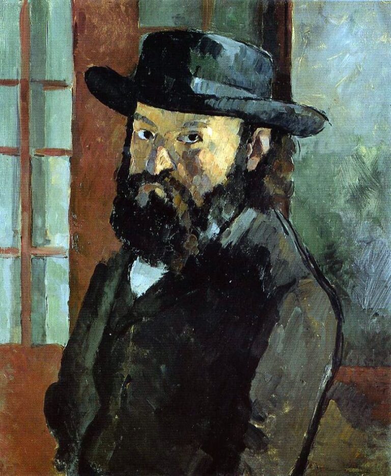 Portrait de l’artiste au chapeau à large bord – Paul Cézanne Paul Cézanne