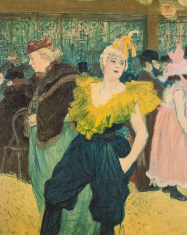 La clownesse cha-u-kao au moulin rouge – Toulouse Lautrec Henri de Toulouse-Lautrec