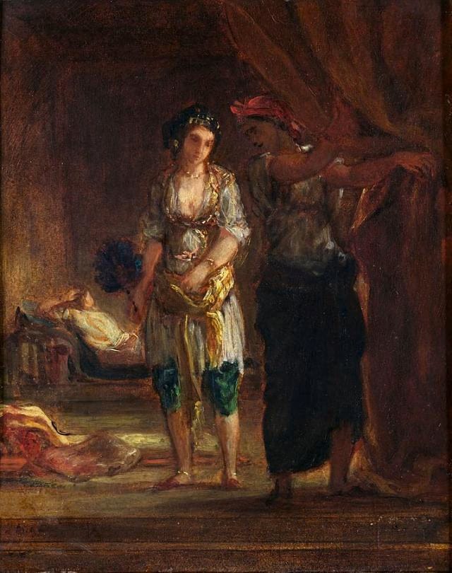 Intérieur d’un Harem à Oran – Eugène Delacroix Eugène Delacroix