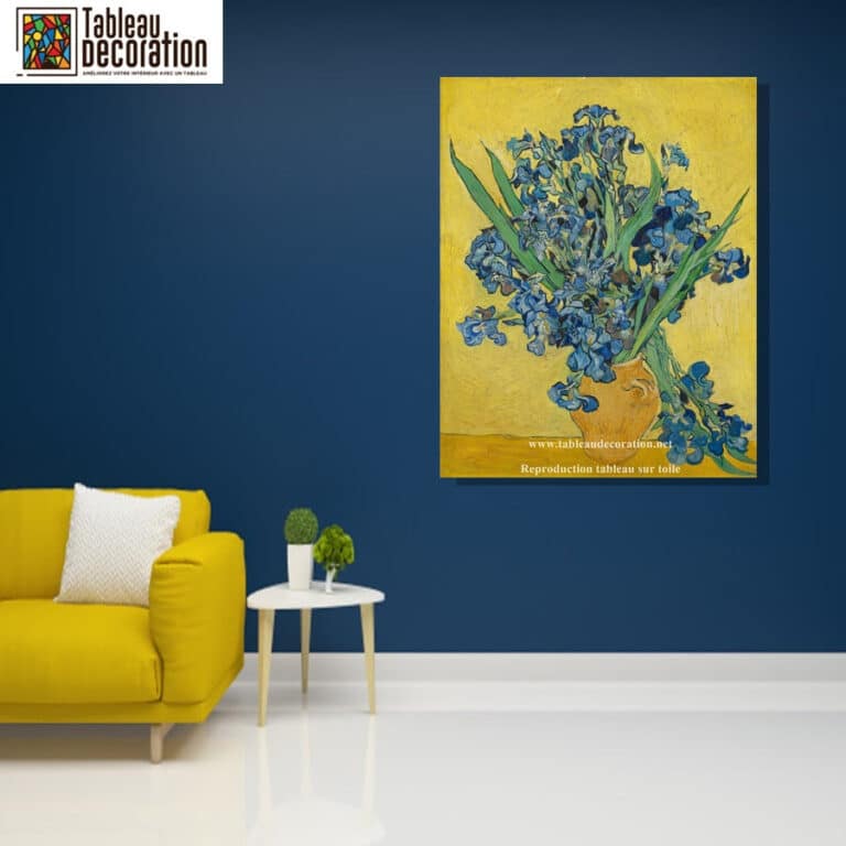 Les Iris jaunes (Vase aux iris) – Van Gogh Tableaux Populaires 3