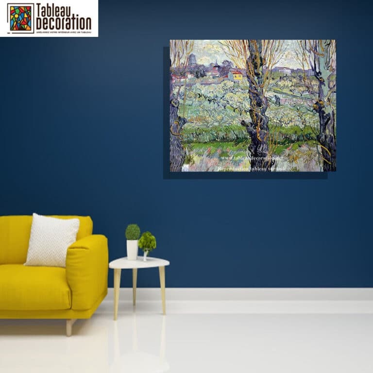 Verger en fleur avec vue d’Arles – Van Gogh Vincent Van Gogh 4