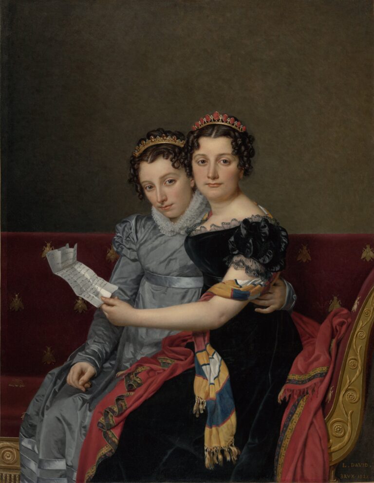 Portrait des sœurs Zénaïde et Charlotte Bonaparte – Jacques-Louis David Jacques-Louis David