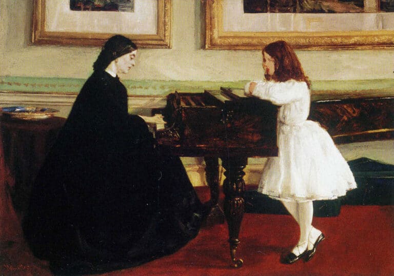 Au piano – James Abbott McNeill Whistler James Abbott McNeill Whistler