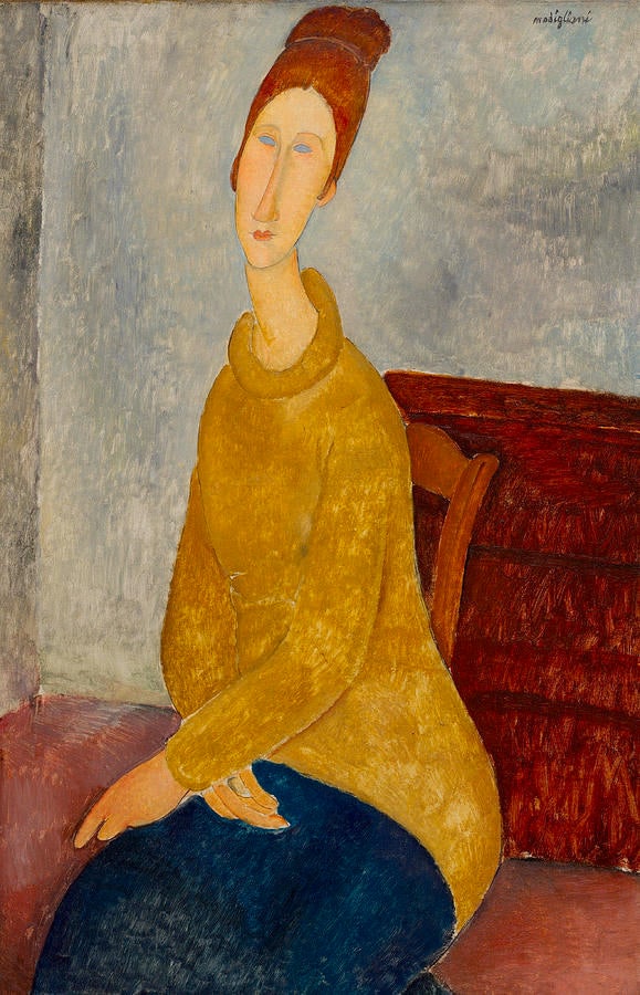 Jeanne Hébuterne (Le sweater jaune) – Amedeo Modigliani Amedeo Modigliani