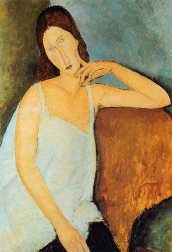 Détail de Jeanne Hébuterne – Amedeo Modigliani Amedeo Modigliani