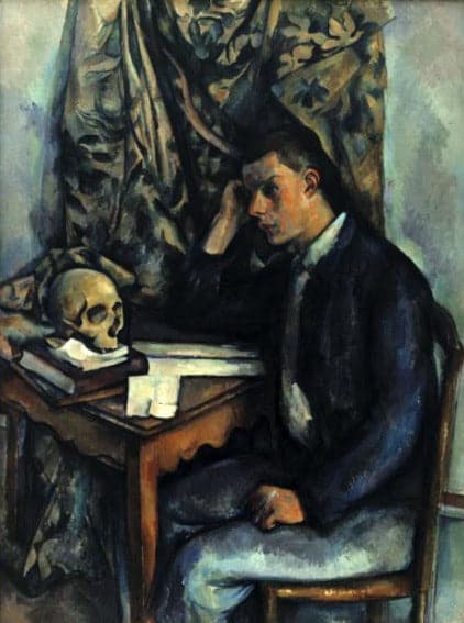 Jeune homme avec un crâne – Paul Cézanne Paul Cézanne