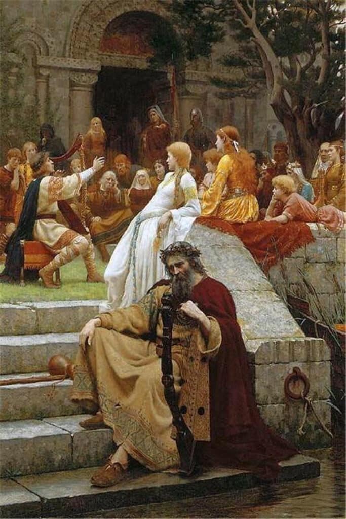 Lauriers fanés – Edmund Leighton Edmund Leighton