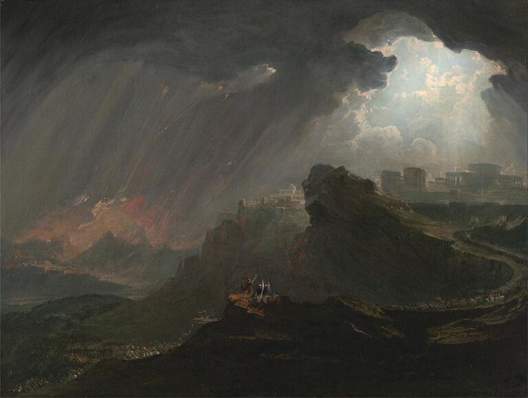 Josué ordonnant au soleil de s’arrêter – John Martin John Martin