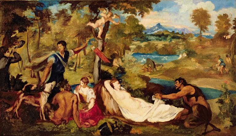 Jupiter et Antiope – Edouard Manet Édouard Manet