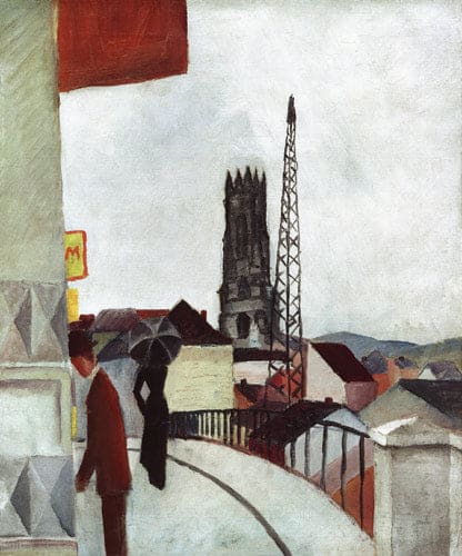 Cathédrale à Freiburg en Suisse – August Macke August Macke