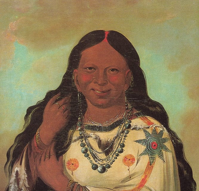 Kei-a-gis-gis, a woman of the Plains Ojibwa – George Catlin George Catlin