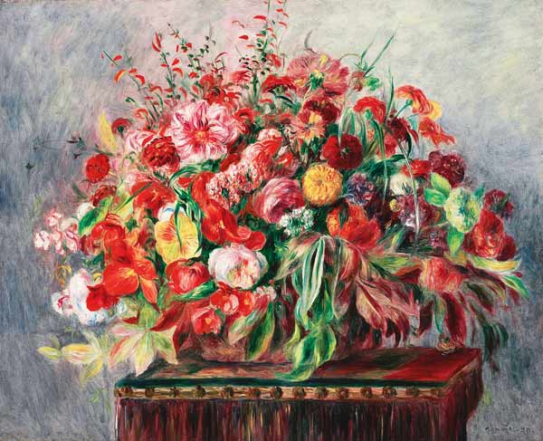 Panier avec des fleurs – Pierre-Auguste Renoir Pierre-Auguste Renoir