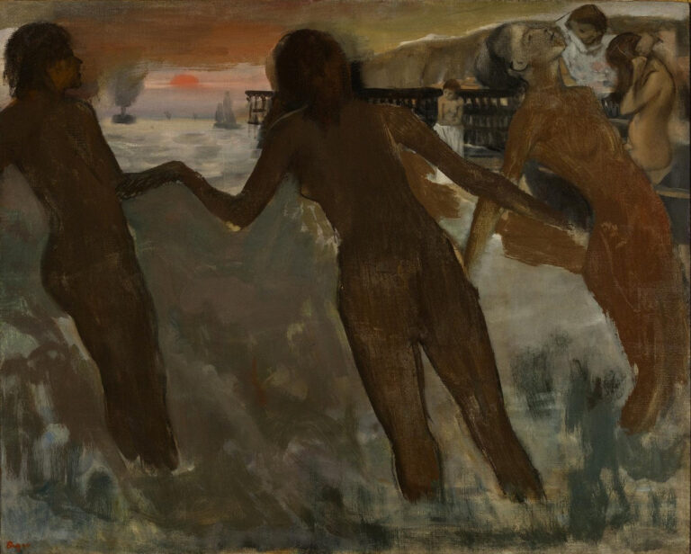 Trois filles se baignant – Edgar Degas Edgar Degas