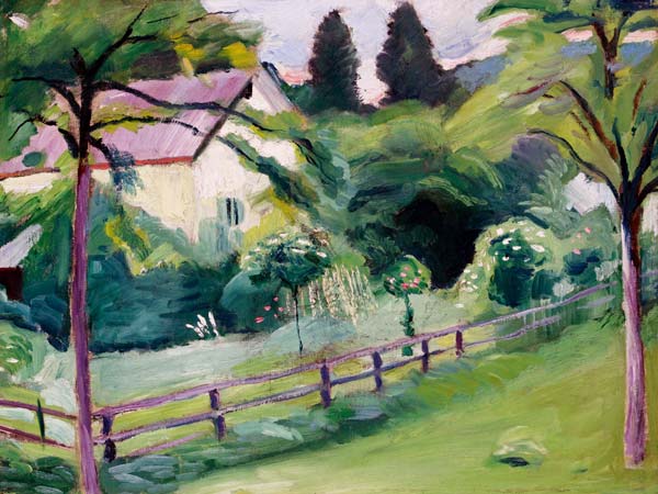 Maison de campagne avec jardin – August Macke August Macke