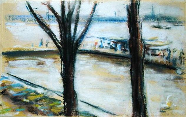 Débarcadère à la Uhlenhorster Fahrhaus en automne, 1909 – Max Liebermann Max Liebermann
